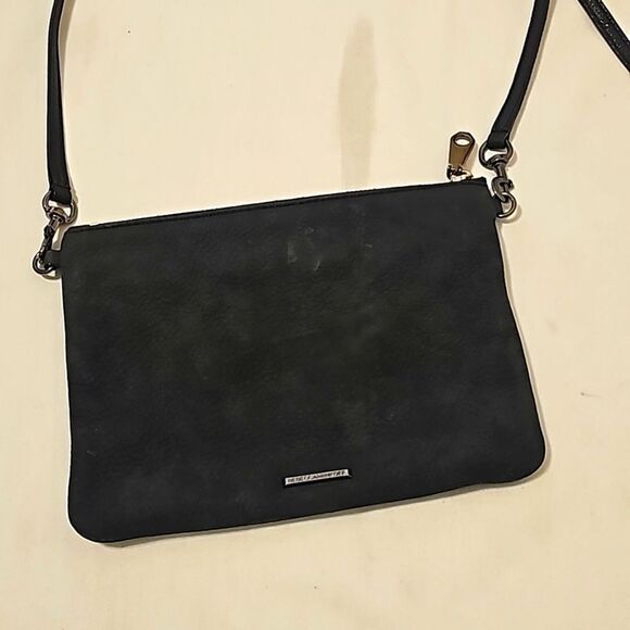 Rebecca Minkoff Black sude/leather Crossbody Purse - Picture 1 of 11